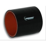 VIBRANT 4 Ply Reinforced Silicone Sleeve Connector- Black V32-2710